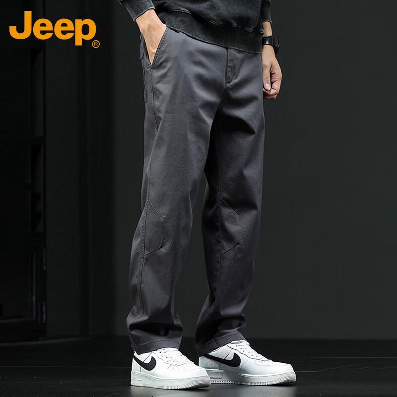 JEEP Men's Autumn/Winter Straight-Leg Casual Workwear Pants