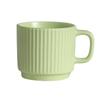 Souvenir Ins Macaron Simple Striped Ceramic Cup Creative Stacked Cup Household Coffee Cup