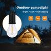 Outdoor Camping Lamp with Clip Hook 3 Lighting Modes Multifunctional Lighting Device Plastic LED Lantern Hanging Tent Light Tungsten