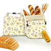 Reusable Beeswax Bread Bags Organic Linen Beeswax Coated Sourdough Bread Bags Freshness Preservation Large Capacity
