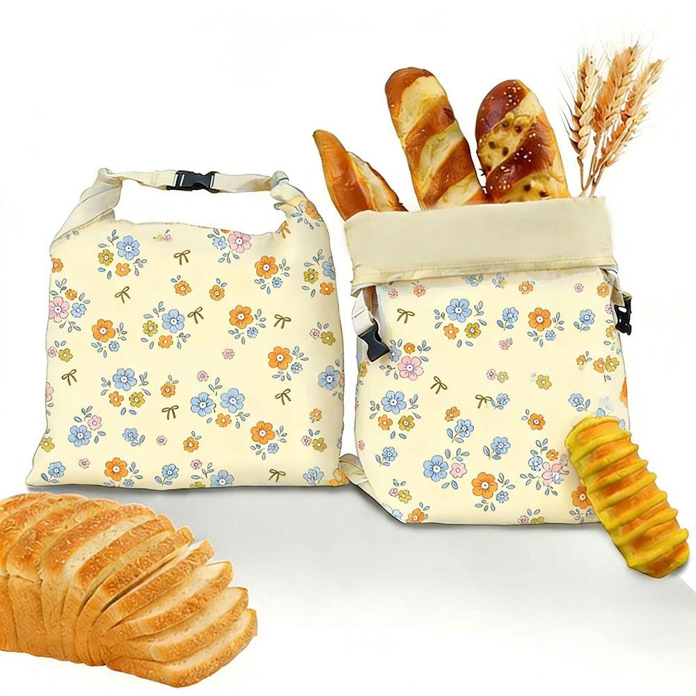 Reusable Beeswax Bread Bags Organic Linen Beeswax Coated Sourdough Bread Bags Freshness Preservation Large Capacity