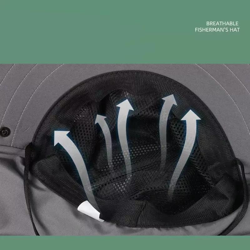Sommer-Sonnenhüte UV-Schutz Outdoor Jagd Angelkappe für Männer Frauen Wandern Camping Visier Bucket Hat Neck Flap Fisherman Hat