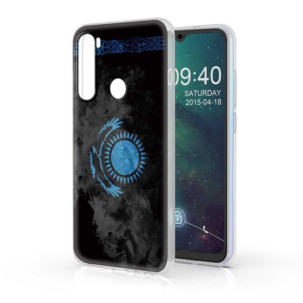 Kazakhstan Flag Case for Xiaomi Redmi Note 9s 9 8 8T 7 9C Mi Poco X3 NFC 11 9A 9T 10T Pro 7A Translucent Matte TPU Cover