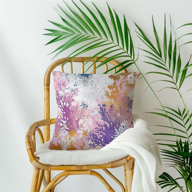 Coral Reef Pattern Decorative Cushions Pillowcase Polyester Cushion Cover Throw Pillow Sofa Decoration Pillowcover Home Decor