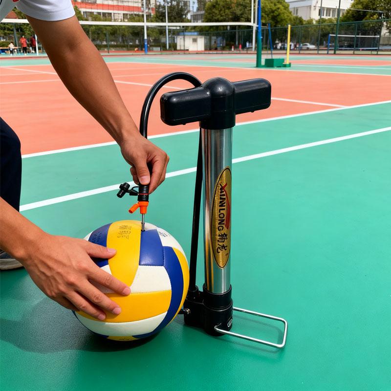 1pcs Home Convenient Bicycle Pump Bike Floor Pump with Gauge Inflator Portable Tire Pumps for Ball Bike Pumps Bike Accessories