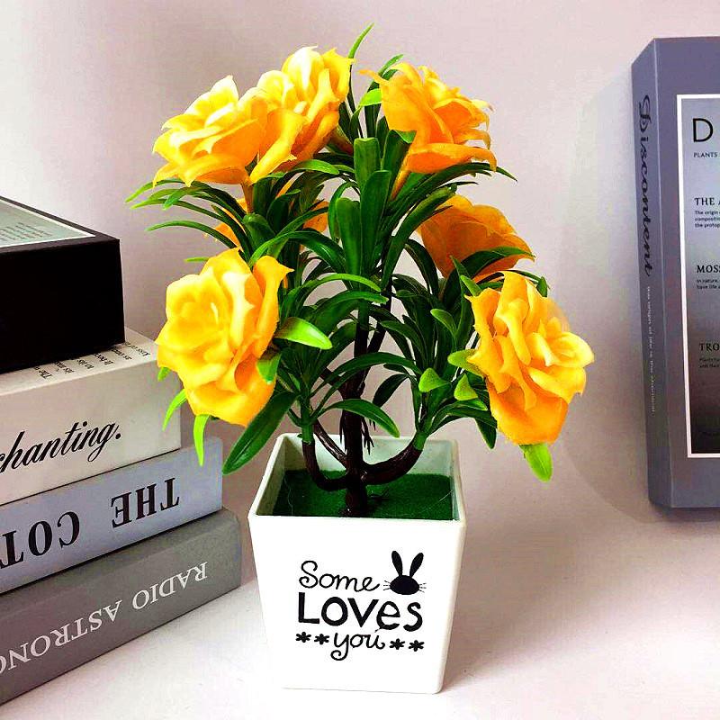 Plant Rose Potted Room Decoration Ornaments For Gift And Decoration Home