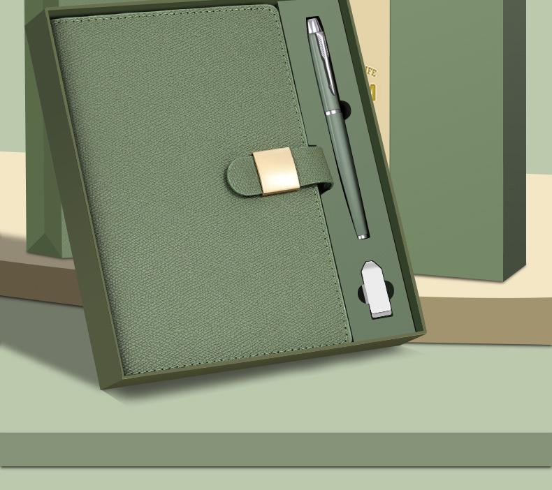Customized Logo Laptop Gift Set: Thickened Notebook with Clasp, Perfect for Business Office Culture Gifts