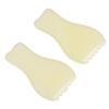 2pcs Facial Scraping Massage Board Smoothing Surfaces Resin Skin Gua Sha Plate for Home Salon