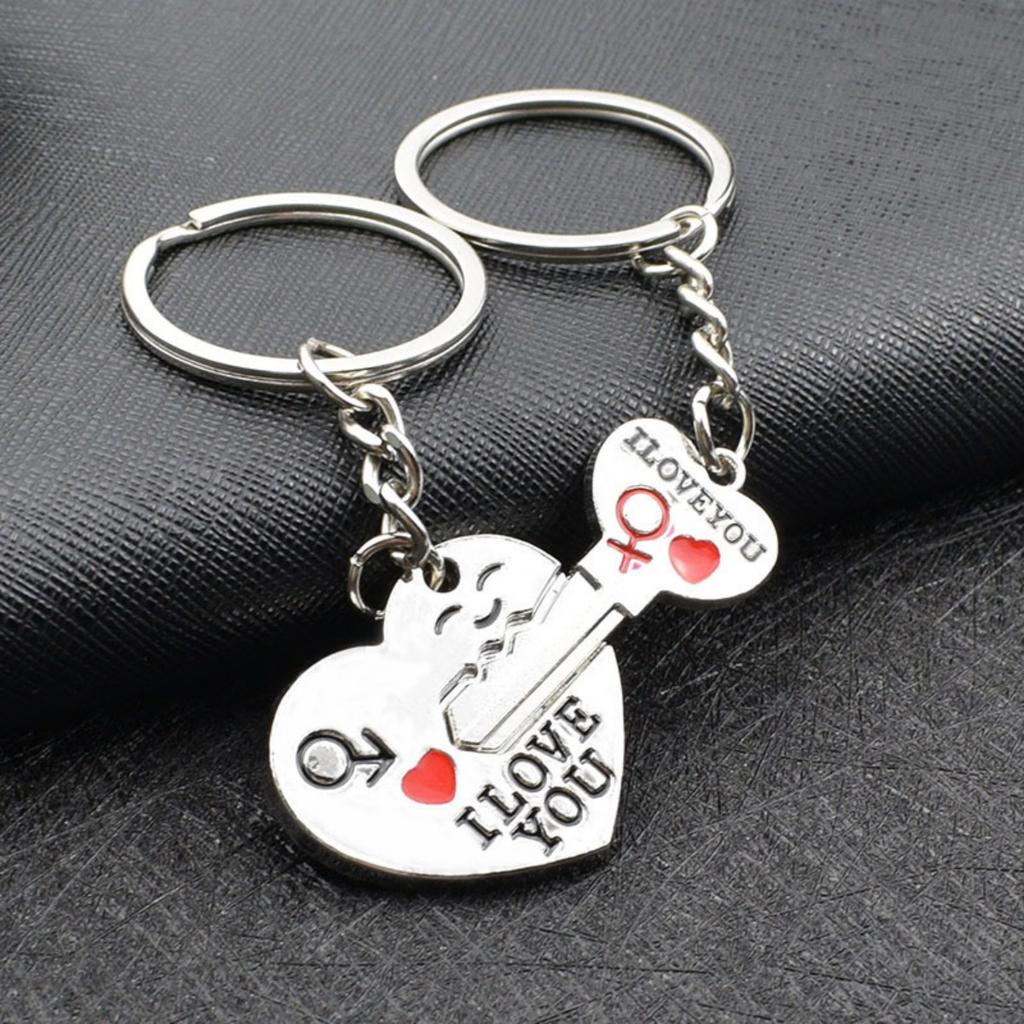 Heart shaped Secret Love English Keychain, Couple's Versatile Keychain, Love Confession Commemorative Couple Pendant