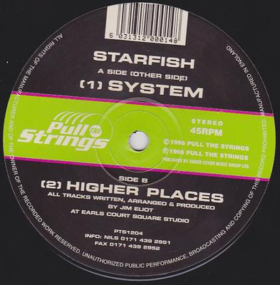 12inch Record STARFISH - System PTS1204 Pull The String 1996 UK Dance & Electronica Used