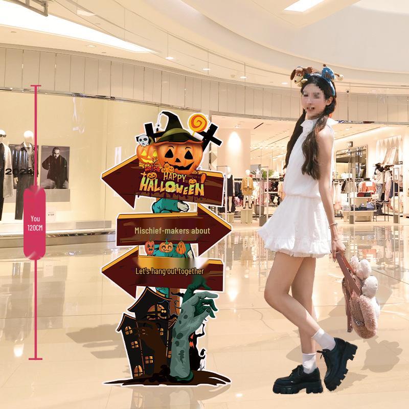 Halloween Balloon Decor Sign for Mall or Jewelry Store Entryway