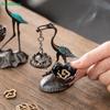 Traditional Chinese Crane Incense Burner – Hanging Lotus Censer for Home Fragrance & Decor