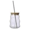Chubby High Borosilicate Glass Cloud Cup - Simple, Thick, Single Layer for Juice & Beverages