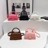 Pure Color Minimalist Handbag Fashionable Single Shoulder Crossbody Bag Women's Faux Leather Square Purse
