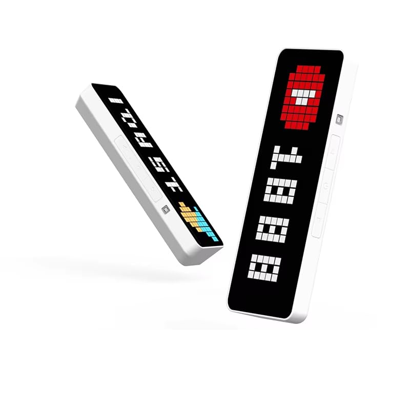 Ulanzi TC001 Smart Pixel Simultaneous display of YouTube weather forecast pixel message smart pixel LED dot matrix Clock followers, function, белый