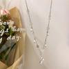 New rose necklace design sense high collarbone chain temperament retro French neck chain gentle jewelry women