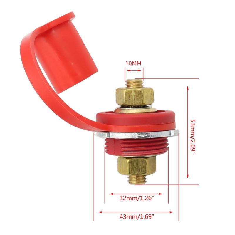 Battery Base Extension Cord Part Junction Post Connector 250Amp 12/24V  Remote Battery Power Kit Auto Accessories