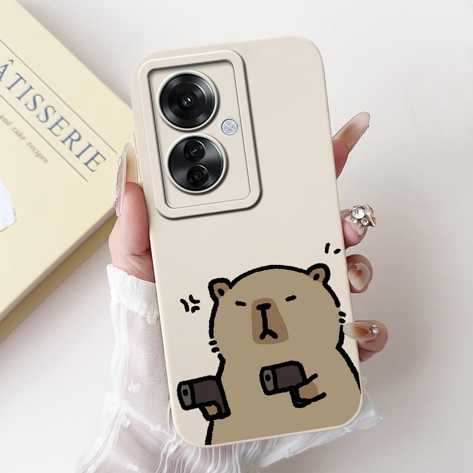 For OPPO Reno11 F 5G Case Reno 11F CPH2603 2024 Elegant Printing Camera Protective Shockproof Soft Silicone Phone Cases