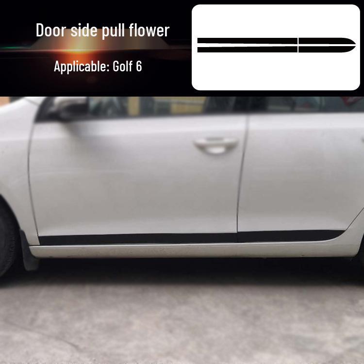 Golf 6 Mittelkonsole Anti-Kick Kohlefaser Aufkleber - Kratzschutz