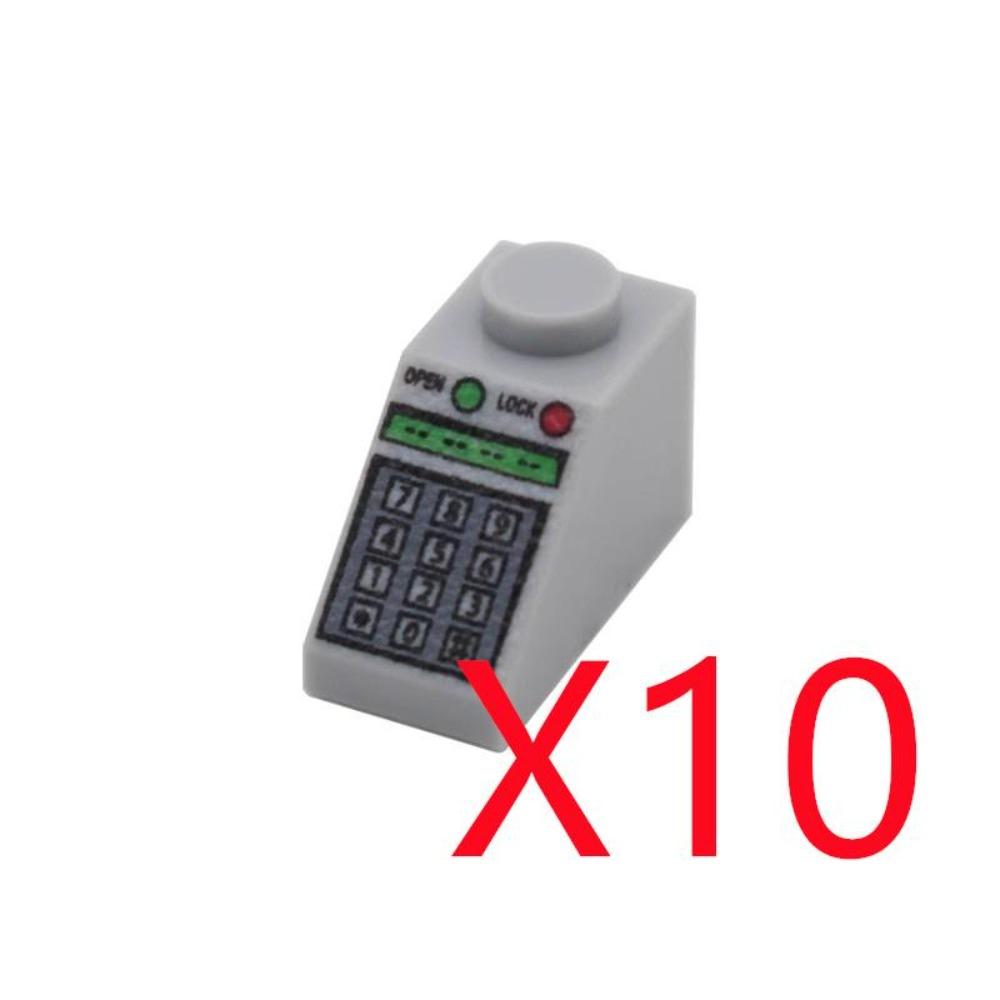 City Building Blocks Accessories Dashboard Audio Computer Control Center Radar Keyboard Mobile Phone Model Mini Brick Toy R054