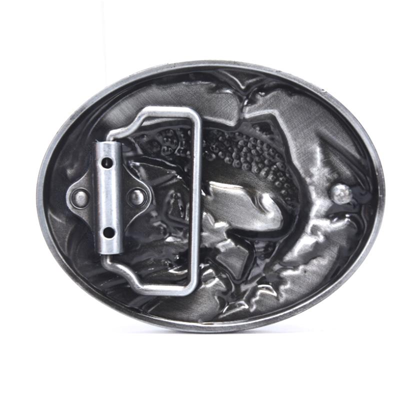 Western Cowboy Fish Belt Buckle For Mens Jeans Accessories Metalowa klamra do paska