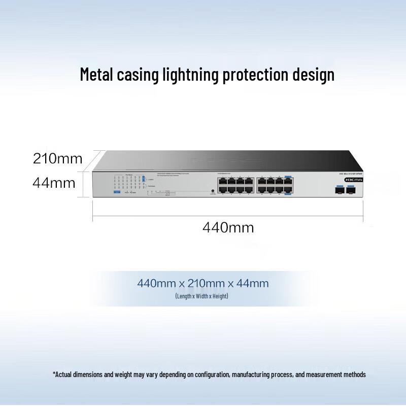 H3C S1218F-HPWR 16-Port Gigabit PoE Switch