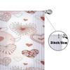 Einzelnes Panel Rosa Weiß Gemustert Herzförmiger Gaze Vorhang Romantischer Valentinstag Stil Geeignet Schlafzimmer Wohnzimmer Vorhänge Polyester Flächenfenster