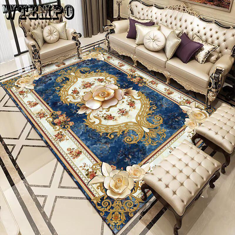 European Style Living Room Carpet Bedroom Living Room Decorated Carpet Sofa Coffee Table Mat