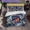 Set Lenzuola Atletico Madrid Modello 3 Pezzi Morbida Copripiumino in Microfibra con Federe per Camera da Letto