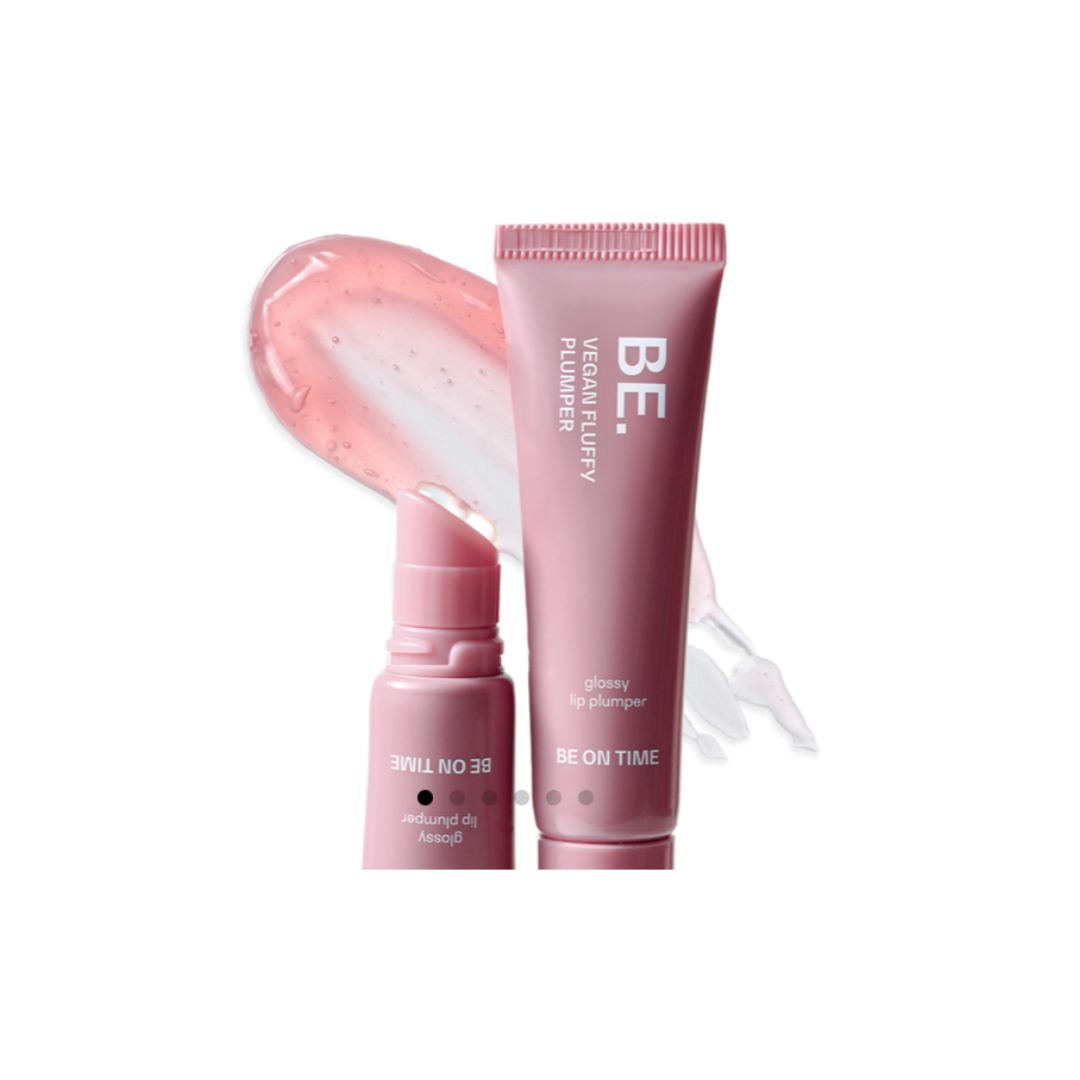 Be On Time Vegan Fluffy Plumper Lip Balm 01 Sheer Rosy