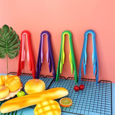 3Pcs 6/8/10inch Bread Salad Clip Kitchen Baking BBQ Silicone Tongs