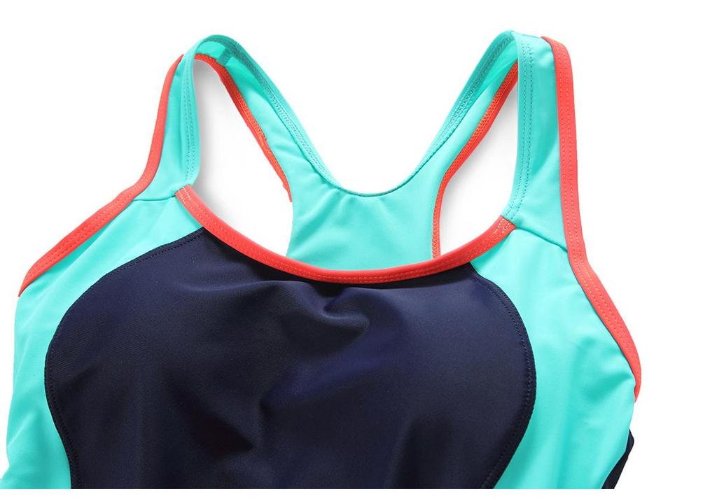 Women's High-Quality Conservative Triangle One-Piece Swimsuit for Professional Training