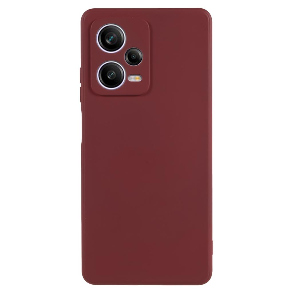 For Xiaomi Redmi Note 12 Pro 5G Scratch Resistant TPU Case Fiber Lining Rubberized Protective Phone Cover