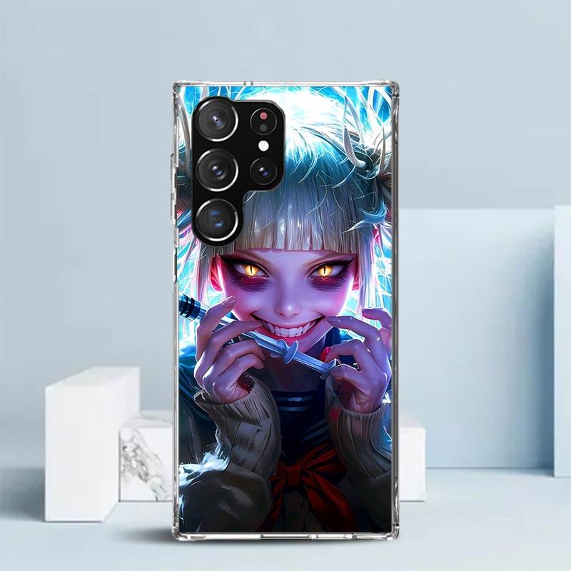 Himiko Toga My Hero Fashion Soft Cover for Samsung Galaxy S25 Edge S26 S24 S23 Ultra Phone Case S22 S21 Plus S20 FE Print Patter