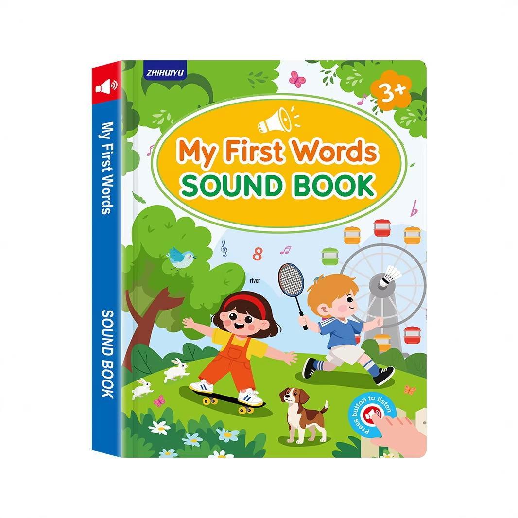 Cross-Border English Early Education Sound Book: Children s Learning Machine for English Words and Point-and-Read Enlightenment.