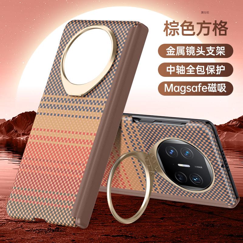Applicable to Huawei matex5 mobile phone case center axis anti-drop x3 collector's edition magnetic lens holder Internet celebrity business ultra-thin