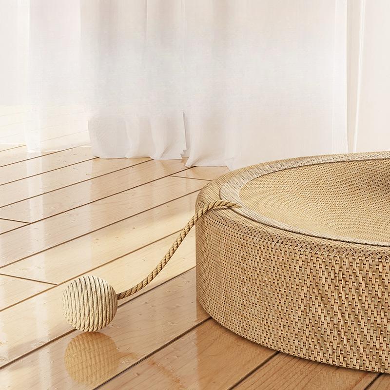 Sisal Katzenkratzbrett Katzennest ist integriert, Verschleißfest Universell in allen Jahreszeiten, Übergroß und kratzfest Haustierprodukte