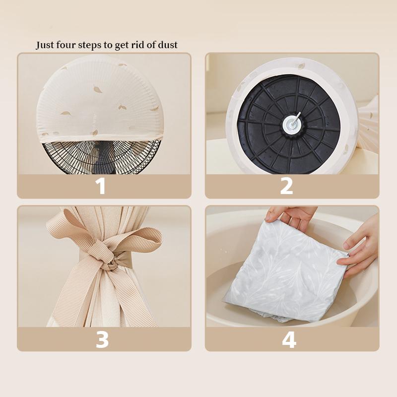 1PC Fan Dust Cover Washable Elastic Cloth Cover Universal Fully Wrapped Cover Storage Cover Fabric Cover Waterproof 2 Styles