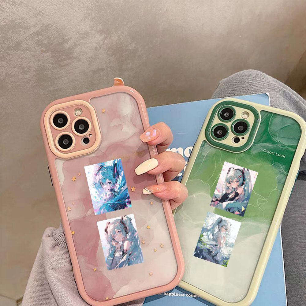 63PCS of Hatsune Miku Stickers for Anime and Cartoon-themed Water Bottles, Tablet PCs, and Waterproof Decorative Stickers