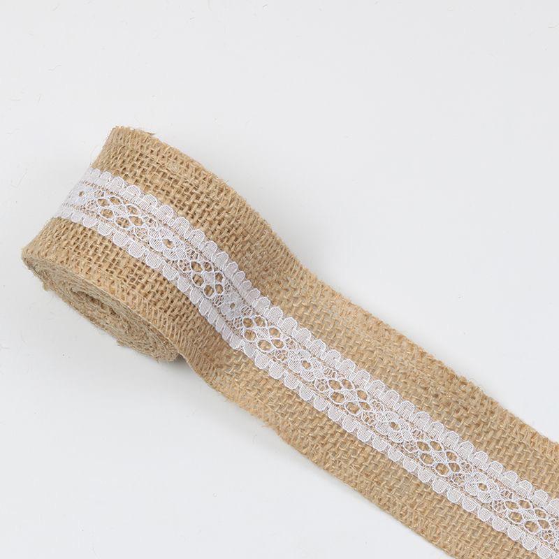 Leinen Spitze Bandbreite Hanfseil Streifen Dekoration Kindergarten Ring Spitze Leinen Rolle Handgefertigt DIY Material Zubehör