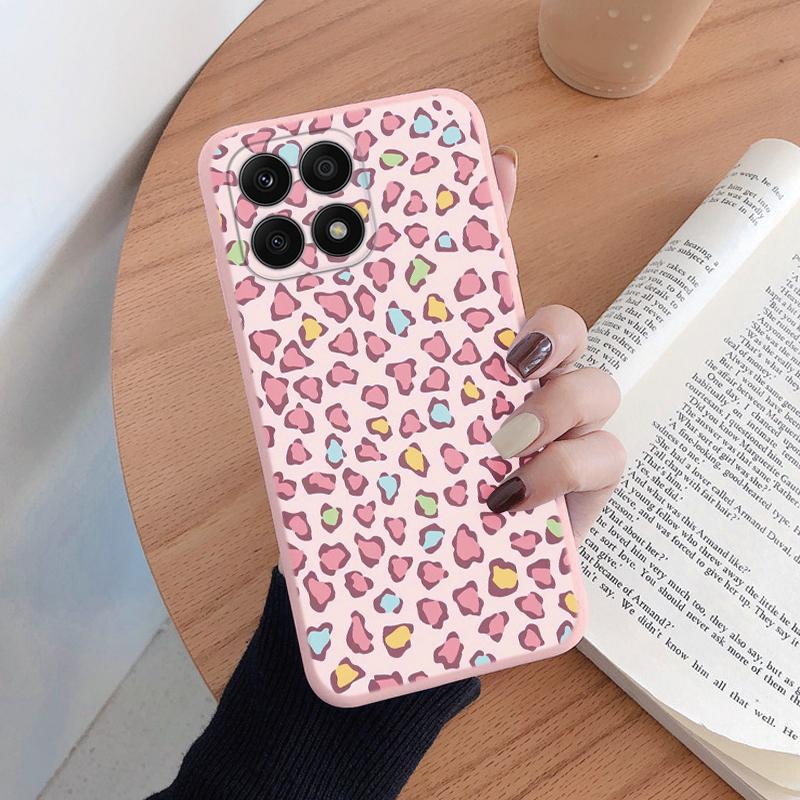 For Honor X6B 4G X8B 200 Smart X6 400 Pro Lite Phone Case Fashion Leopard Print Back Cover Soft Silicone Shockproof Funda Coque