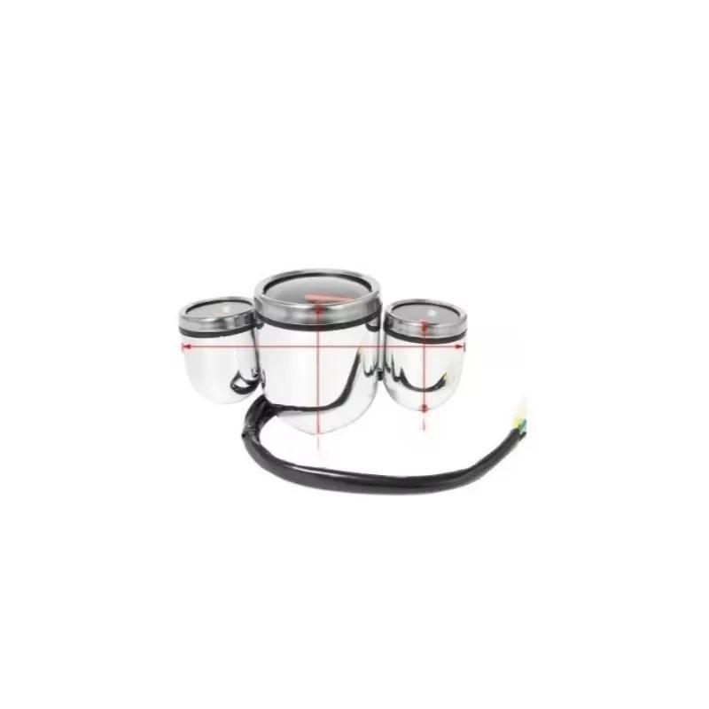 Motorcycle Instrument Digital Tachometer Speedometer Odometer Meter Motorbike Voltmeter Fuel Gauge Kit Fits for Universal