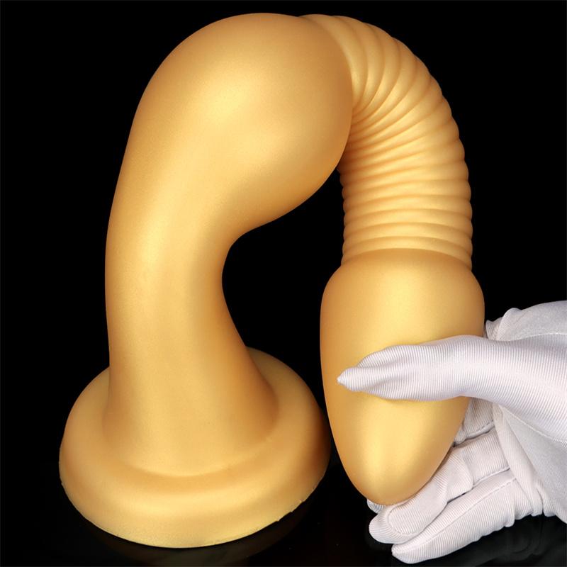 Extra lange, extra dicke hintere Analplugs für Frauen, die Analstreifen tragen, um Analfolter mit Analdilatationswerkzeugen zu üben