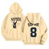 Unisex Lightweight Long Sleeve Pullover Hoodie with Pocket and Print for Casual Wear