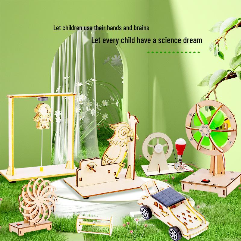 Hand-Cranked Generator DIY Science Kit: Educational Toy for Elementary Students