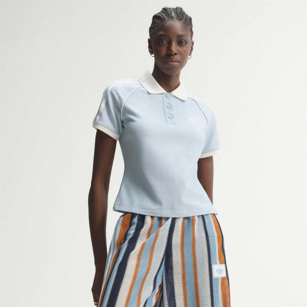 AdidaS Women S Polo Shirt Kx1872 sky blue/XS