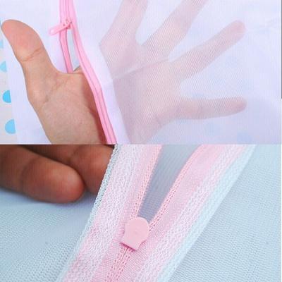 Convenient 3 Sizes Zippered Laundry Zipper Foldable Wash Net Bag Fine and Coarse Net Bra Underwear Socks