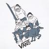 Vans X Hanai Collaboration Asian Artist Series Simple Comfortable Crew Neck Short Sleeve T-Shirt Men Tops VN000R60WHT