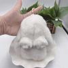 Rex Rabbit Fur Plush Keychain: Cute Rabbit Pendant Toy for Bag or Car