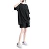 Summer Casual Suit for Women, Loose Large Size, Slim, Fashionable, Versatile Short-sleeved Shorts Two-piece Set, Slightly Fat